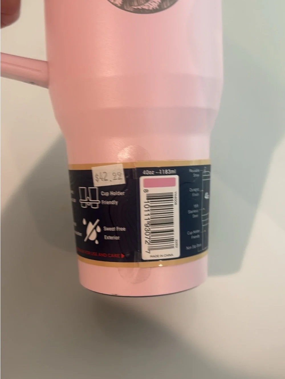 NWT Yukon Alaska Insulated Travel Mugs with Handle - Pink and Blue